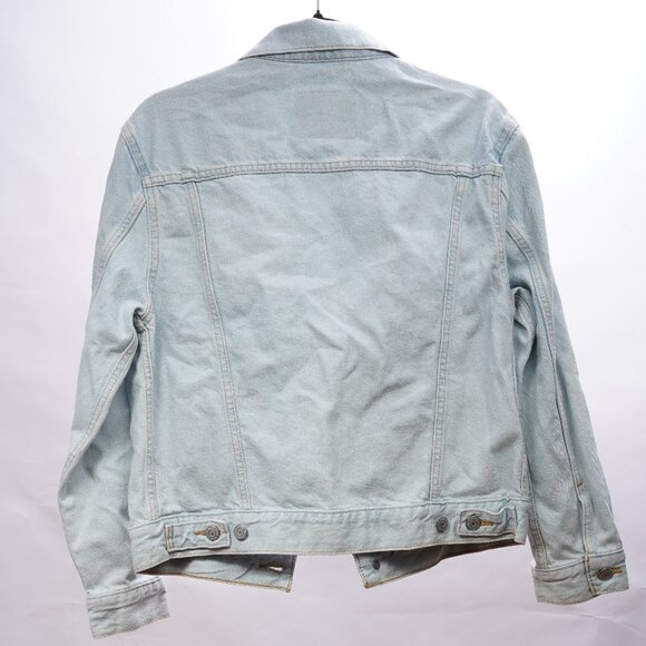 LEVIS NWT WOMENS HOME SWEET HOME EX BOYFRIEND TRUCKER JEAN JACKET SIZE SMALL - Picture 2 of 2